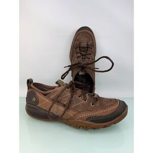 Merrell Lace up Suede Hiking Sneakers Brown Sz 6 Gorpcore hiking outdoors earthy
